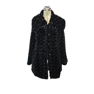 Lucid- Women’s Small Black Faux Fur Coat
